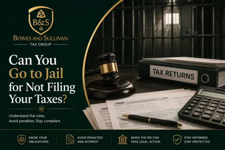 jail for not filing taxes